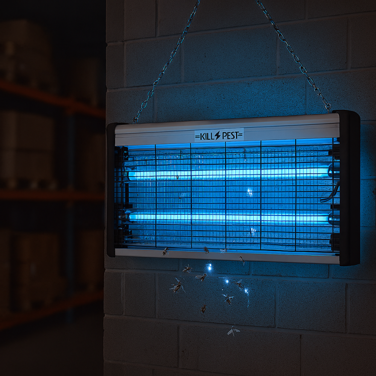 Lampa owadobójcza uv ścienna na komary i muchy -3