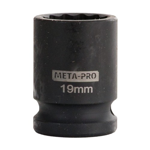 NASADKA UDAROWA KRÓTKA 1/2" 19 MM 12-KĄTNA CR-MO-1