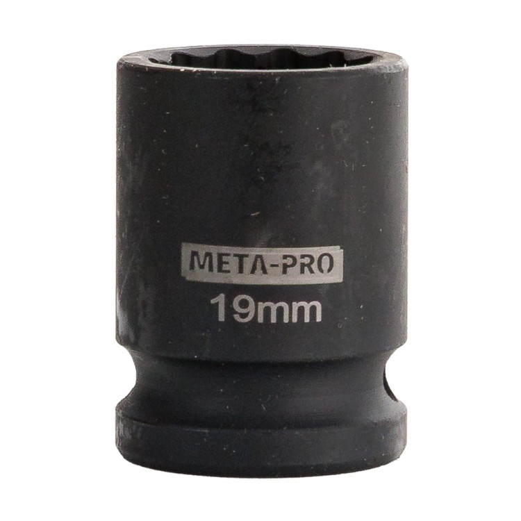 NASADKA UDAROWA KRÓTKA 1/2" 19 MM 12-KĄTNA CR-MO-1