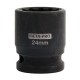 NASADKA UDAROWA KRÓTKA 1/2" 24 MM 12-KĄTNA CR-MO-1