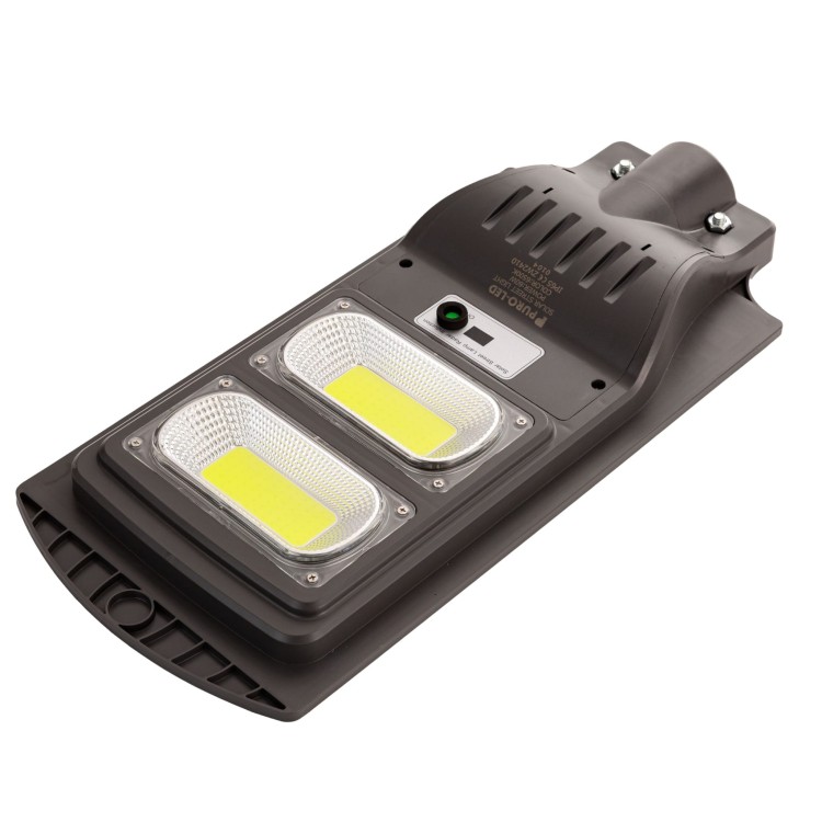 LAMPA ULICZNA LATARNIA SOLARNA LED 60W 5000lm Z CZUJNIKIEM RUCHU ZMIERZCHU + PILOT-7