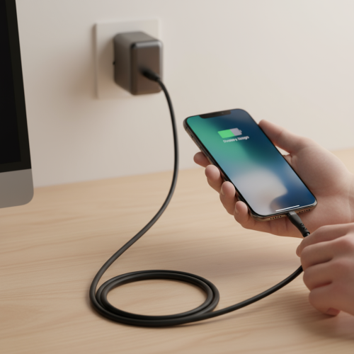 KABEL USB-C DO USB-C – 100W / 5A – 1.2 METRA-2