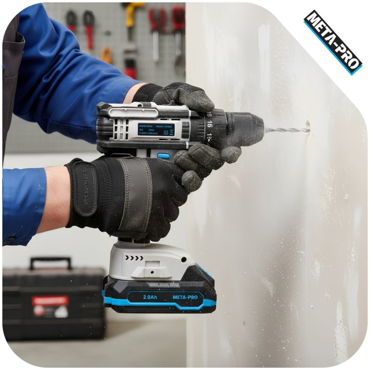 Wiertarko wkrętarka akumulatorowa udarowa 20v 30nm -4