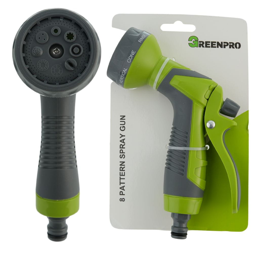 PISTOLET ZRASZAJĄCY OGRODOWY 8 FUNKCJI 20 CM-1
