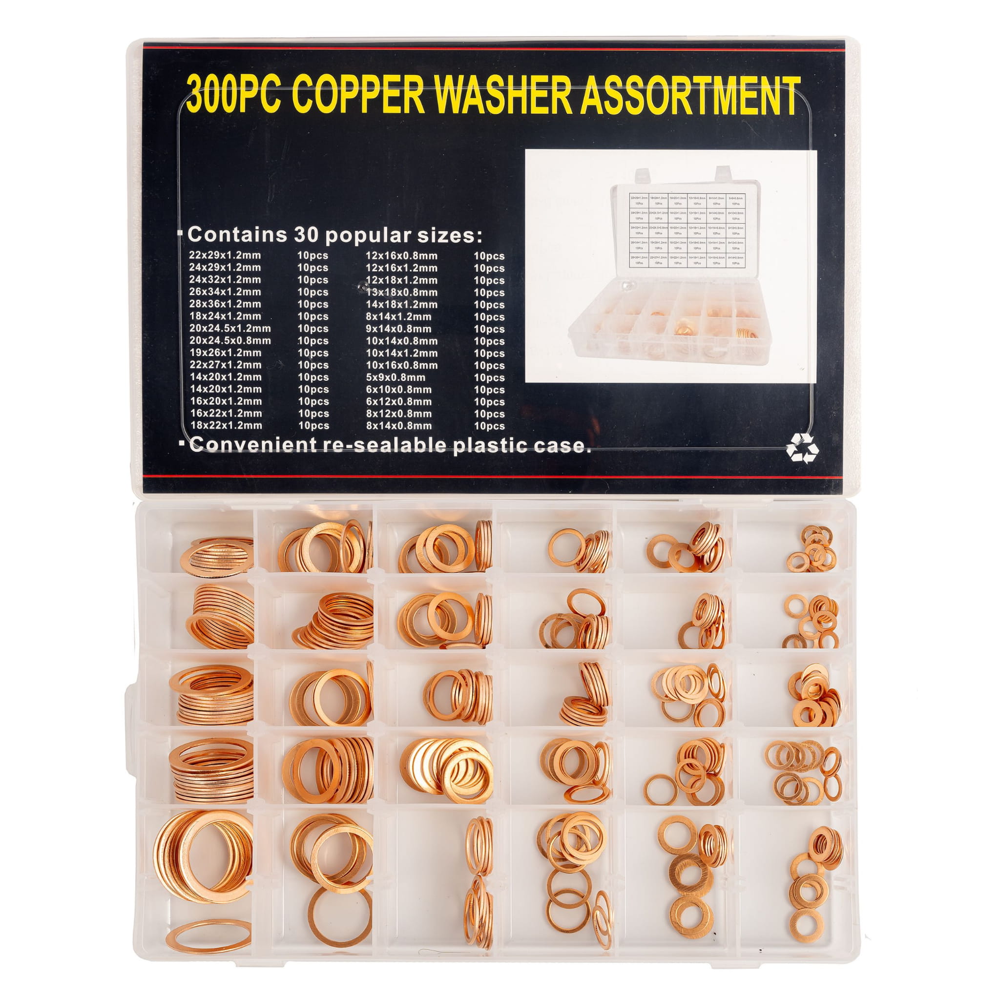 PODKŁADKI MIEDZIANE 300 szt-1