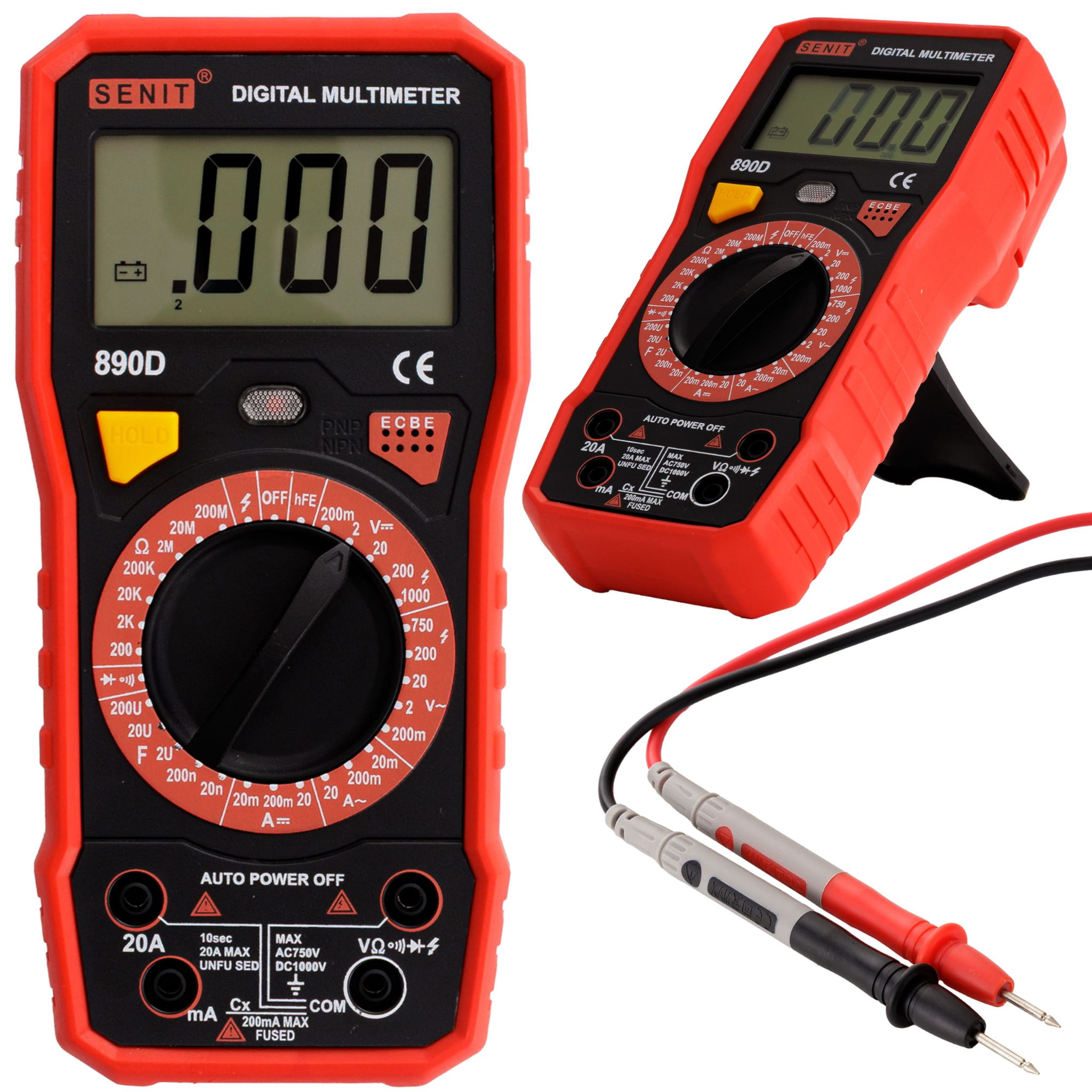MULTIMETR CYFROWY Z POMIAREM POJEMNOŚCI I PRĄDU 20A-1