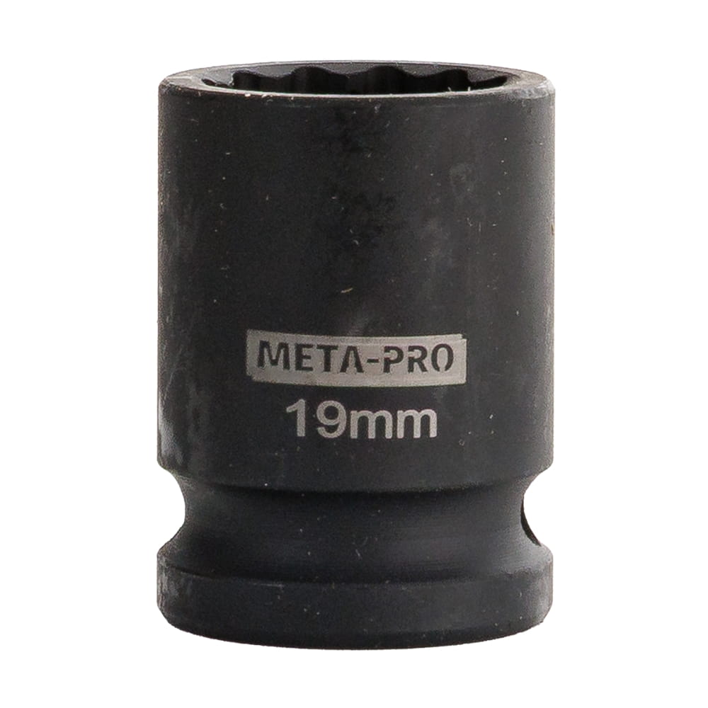 NASADKA UDAROWA KRÓTKA 1/2" 19 MM 12-KĄTNA CR-MO-1